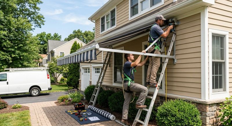 Canvas Awning Installation in Marin County, CA