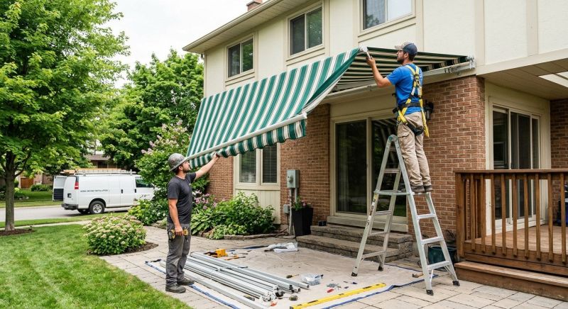 Porch Awning Installation in Napa, CA