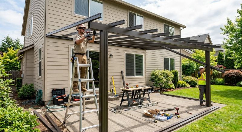 Metal Patio Cover Installation in Fayetteville, NC