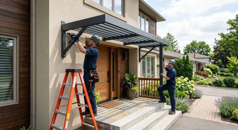 Metal Shade Installation in Marin County, CA