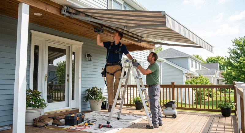 Porch Awning Installation in Santa Rosa, CA