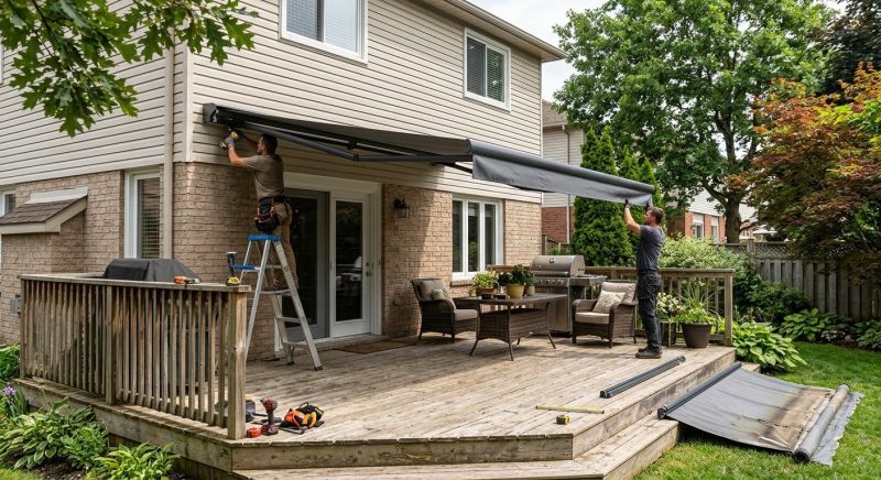 Porch Awning Installation in Santa Rosa, CA
