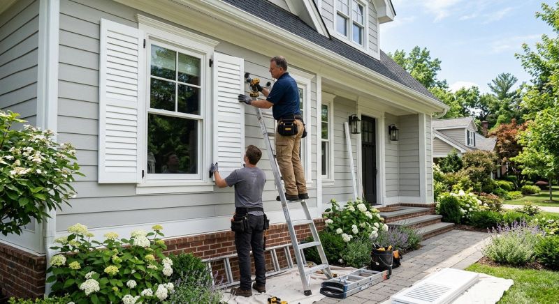 Wood Shutters Installation in Alpharetta, GA
